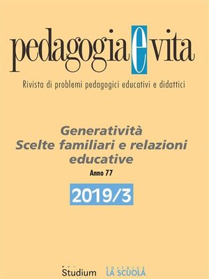 cover image of Pedagogia e Vita 2019/3